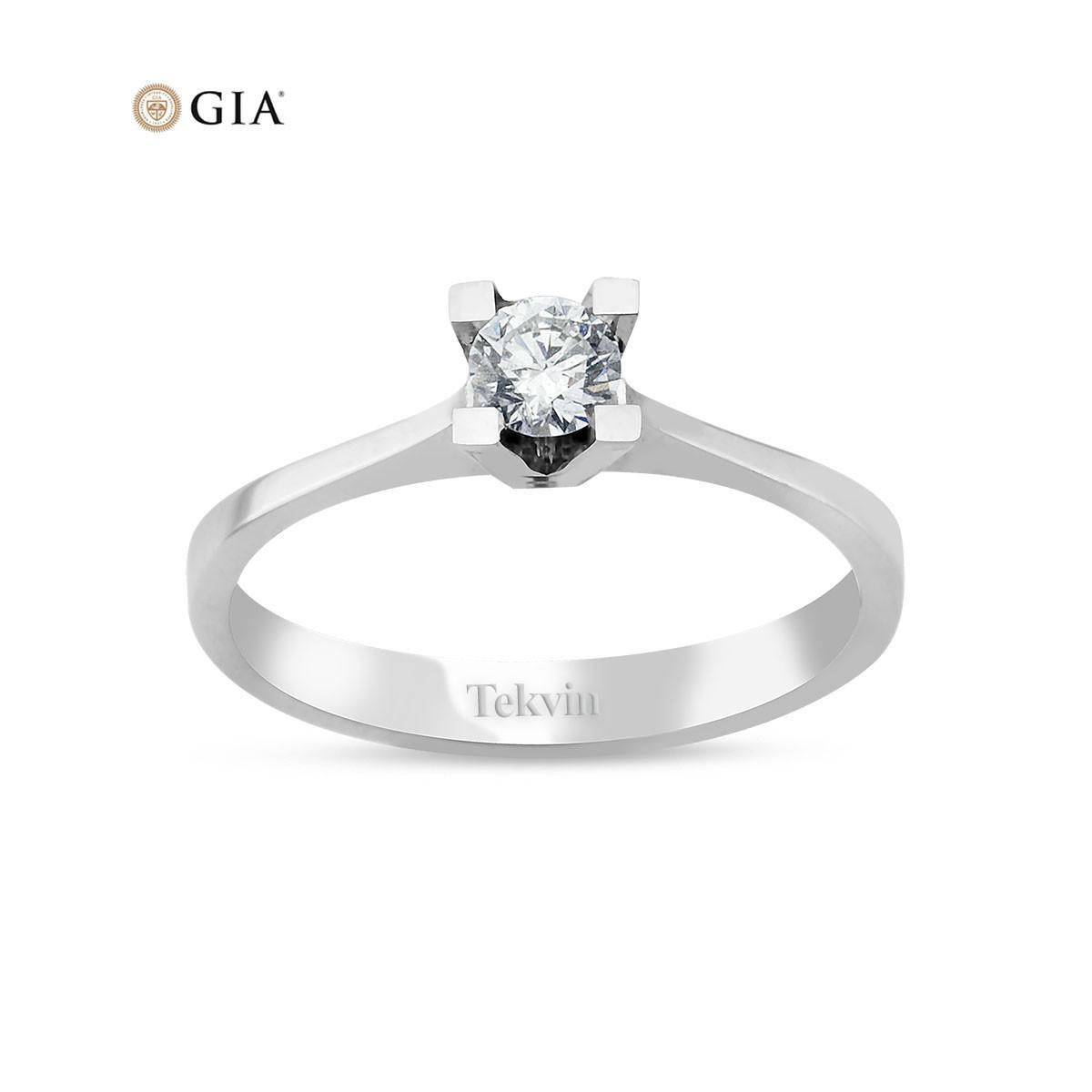 0,30 Karat GIA Sertifikalı Pırlanta Tektaş Yüzük